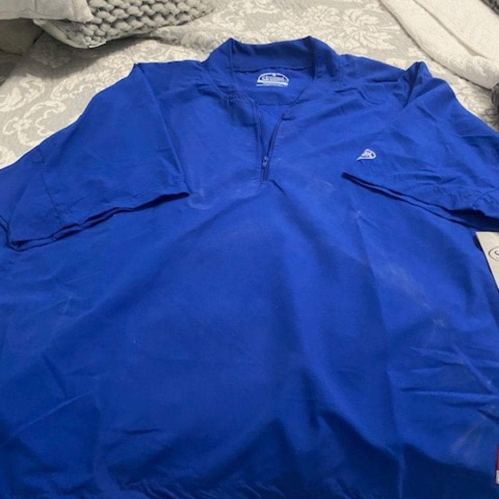 Lousisville Slugger Men's 1/4 Zip Royal/White XL Hitting Jacket NWT